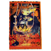 Drie heksen Halloween geschenk tas Medium Cadeauzakje (Voorkant)