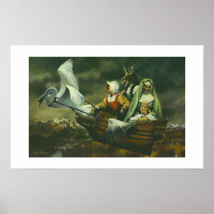 Drie heksen met fijne kunst afdrukken poster