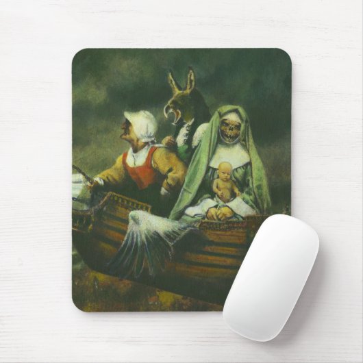 Drie heksen Mousepad Muismat (Met muis)