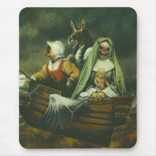 Drie heksen Mousepad Muismat (Voorkant)
