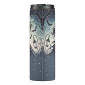 Drie heksen op nacht sterrenfeest Halloween Thermosbeker (Achterkant)