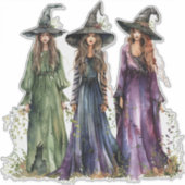 Drie heksen sticker (Voorkant)