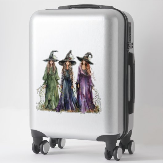 Drie heksen sticker (Koffer)