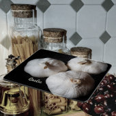 Drie Hele Kruidnagels Witte Knoflook Snijplank