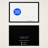 Drie hendels toevoegen Logo met juwelenweergave Visitekaartje (Voorkant /achterkant)