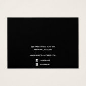 Drie hendels toevoegen Logo met juwelenweergave Visitekaartje (Achterkant)