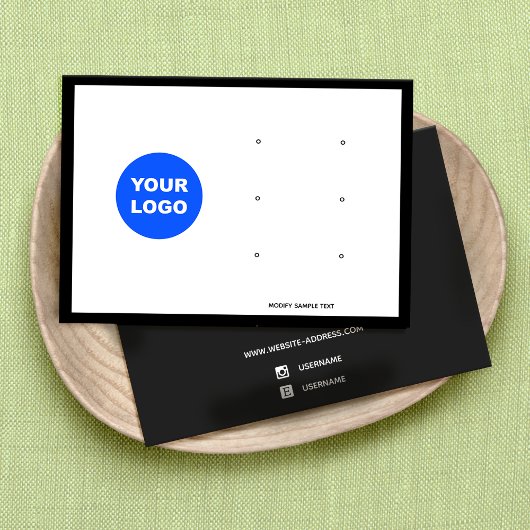 Drie hendels toevoegen Logo met juwelenweergave Visitekaartje