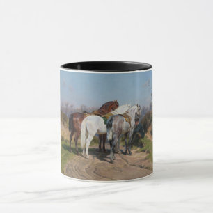 Drie hengstenpaarden (door Rosa Bonheur) Mok