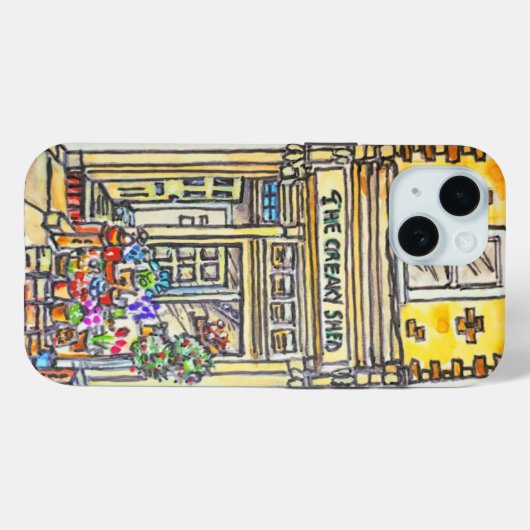 Drie herenhuizen Case-Mate iPhone case (Achterkant (horizontaal))