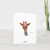 Drie het gluren het Monogram Notecard van de Notitiekaartje (Achterkant)