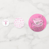 Drie Het is tijd voor thee 3e verjaardagsuitnodigi Confetti (Voorkanten)