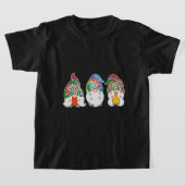 Drie Hippie Gnomen T - shirts Peace Gnome Funny Re (Laagn)
