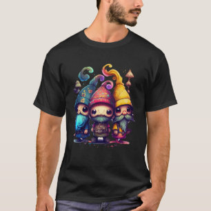 Drie Hippie Gnomen Vrede Gnoom Desisgn 2 T-shirt