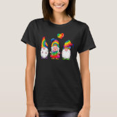Drie Hippie Gnomes Tie Dye Pet Peace Gnome T-shirt (Voorkant)