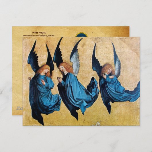 DRIE HOEKEN IN BLAUW BRIEFKAART (Voorkant / Achterkant)