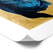 DRIE HOEKEN IN BLAUW POSTER (Hoek)