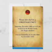 DRIE HOEKEN IN BLAUW, rood, viltpapier Kaart (Achterkant)