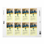 DRIE HOEKEN IN BLAUW, Sapphire Etiket (Full Sheet)