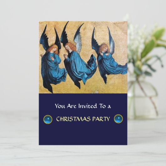 DRIE HOEKEN IN BLAUW, Sapphire Kaart (Staand voorkant)