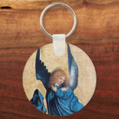 DRIE HOEKEN IN BLAUW SLEUTELHANGER (Voorkant)