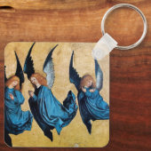 DRIE HOEKEN IN BLAUW SLEUTELHANGER (Achterkant)