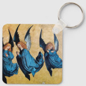 DRIE HOEKEN IN BLAUW SLEUTELHANGER (Achterkant)