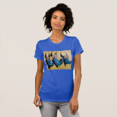 DRIE HOEKEN IN BLAUW T-SHIRT (Voorkant volledig)