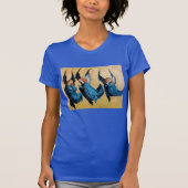 DRIE HOEKEN IN BLAUW T-SHIRT (Voorkant)