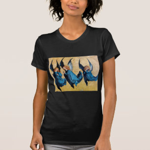 DRIE HOEKEN IN BLAUW T-SHIRT