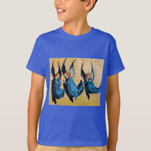 DRIE HOEKEN IN BLAUW T-SHIRT