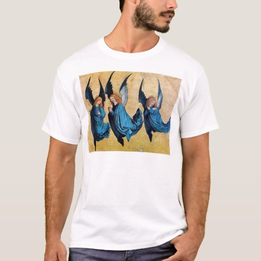 DRIE HOEKEN IN BLAUW T-SHIRT (Voorkant)