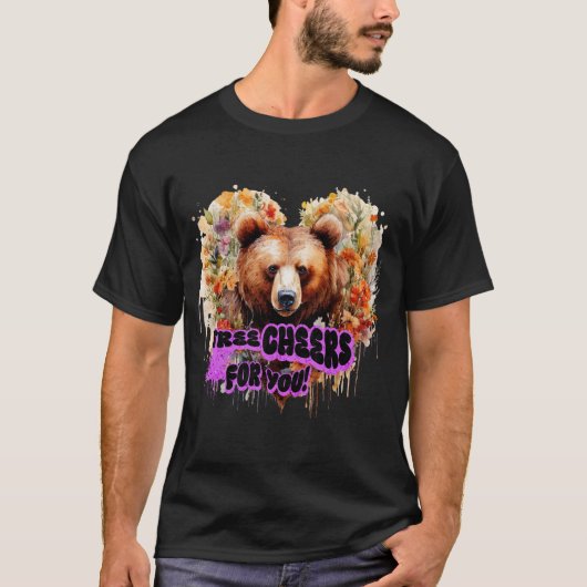 Drie hoera's voor jou! t-shirt (Voorkant)