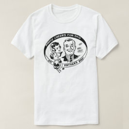 Drie hoera's voor Pa op Vaderdag T-shirt