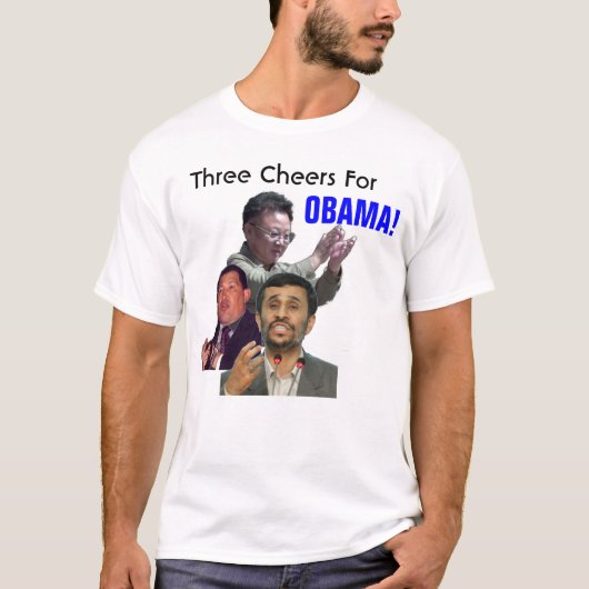 Drie hoeren voor Obama T-shirt (Voorkant)