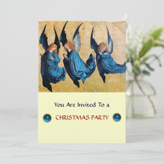 DRIE HOEVEELHEDEN IN BLAUW, Sapphire, zilvermetall Kaart (Staand voorkant)