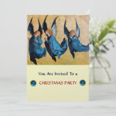 DRIE HOEVELS IN BLAUW, Sapphire, ice metallic Kaart (Staand voorkant)