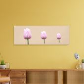 Drie Hoge Tulpen Canvas Afdruk (Insitu (Woonkamer))