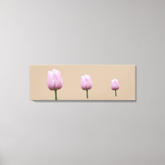 Drie Hoge Tulpen Canvas Afdruk (Voorkant)
