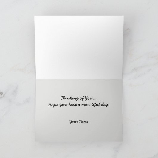 Drie Holstein Koeien grazen Kaart (Binnen)