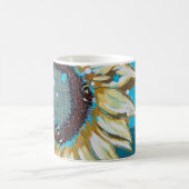 Drie hommels op een zonnebloem koffiemok (Center)