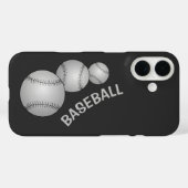 Drie honkballen Case-Mate iPhone case (Achterkant (horizontaal))