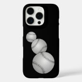 Drie honkballen Case-Mate iPhone case (Achterkant)
