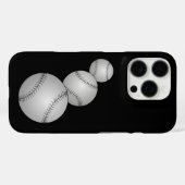 Drie honkballen Case-Mate iPhone case (Achterkant (horizontaal))