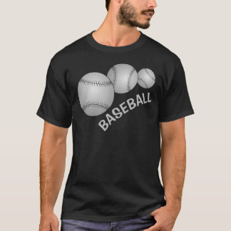 Drie honkballen t-shirt