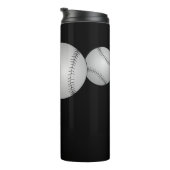 Drie honkballen thermosbeker (Geroteerd rechts)