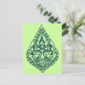 DRIE HOOFDBUDDHA-PRAYLAO, THAI EN CAMBODIA BRIEFKAART (Staand voorkant)