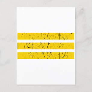 Drie horizontale strepen Yin-Yang-symbool Briefkaart
