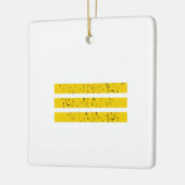 Drie horizontale strepen |  Yin-Yang-symbool Keramisch Ornament (Links)