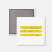Drie horizontale strepen | Yin-Yang-symbool Magneet (Voorkant / Achterkant)
