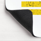 Drie horizontale strepen | Yin-Yang-symbool Muismat (Hoek)
